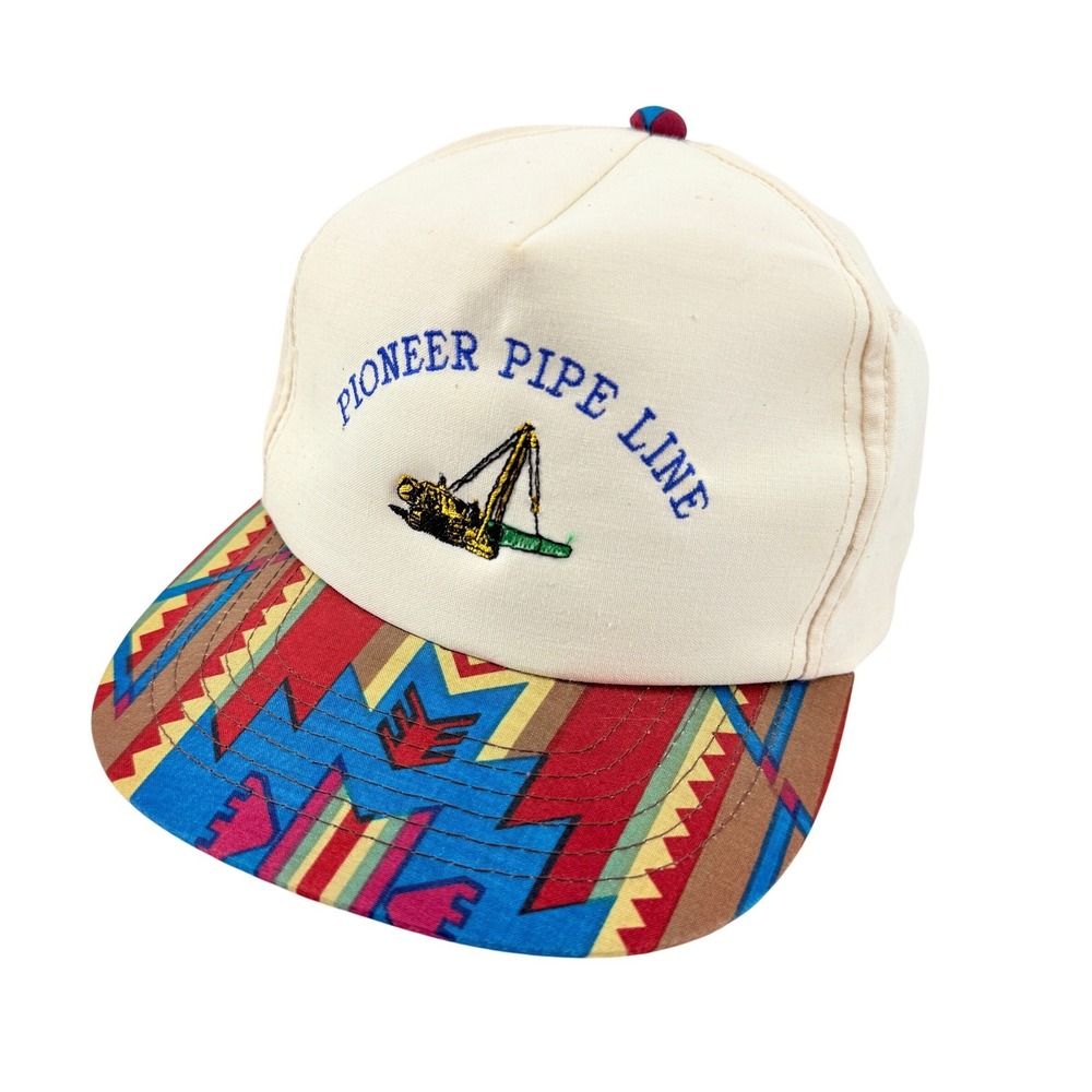 VTG Pioneer Pipe Line Snapback Hat 2000 Expansion Project Suclaire WY Craydon UT